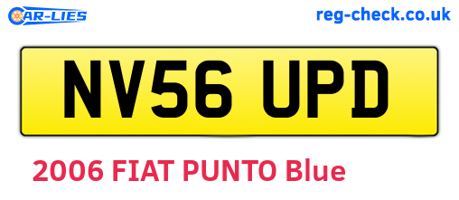 NV56UPD are the vehicle registration plates.