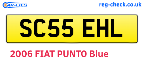 SC55EHL are the vehicle registration plates.