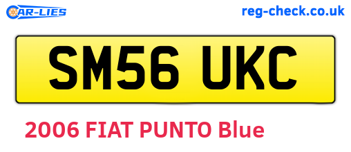 SM56UKC are the vehicle registration plates.
