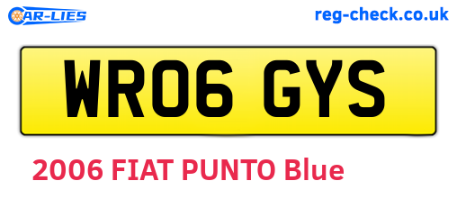 WR06GYS are the vehicle registration plates.