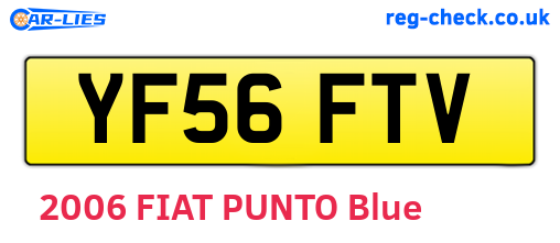 YF56FTV are the vehicle registration plates.
