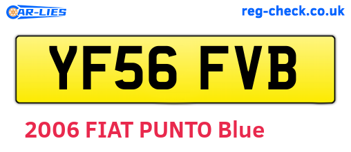 YF56FVB are the vehicle registration plates.
