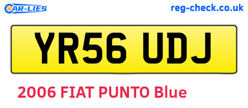 YR56UDJ are the vehicle registration plates.