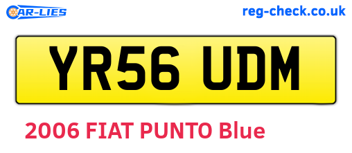 YR56UDM are the vehicle registration plates.