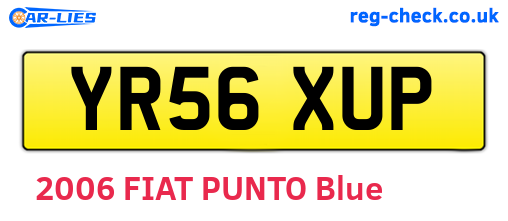YR56XUP are the vehicle registration plates.