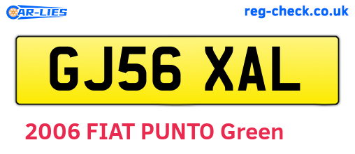 GJ56XAL are the vehicle registration plates.