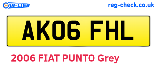 AK06FHL are the vehicle registration plates.