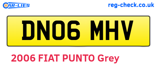 DN06MHV are the vehicle registration plates.