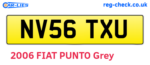 NV56TXU are the vehicle registration plates.
