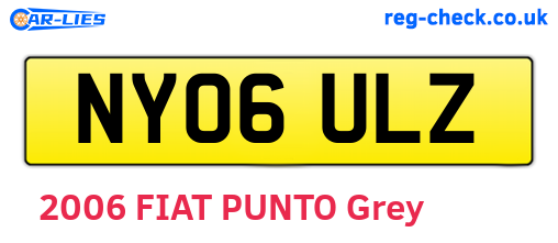 NY06ULZ are the vehicle registration plates.