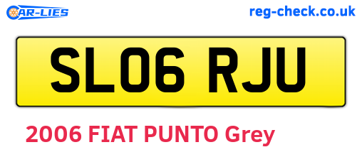 SL06RJU are the vehicle registration plates.