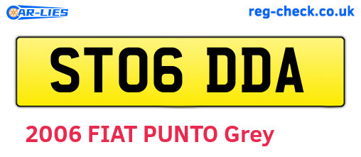 ST06DDA are the vehicle registration plates.