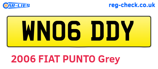 WN06DDY are the vehicle registration plates.