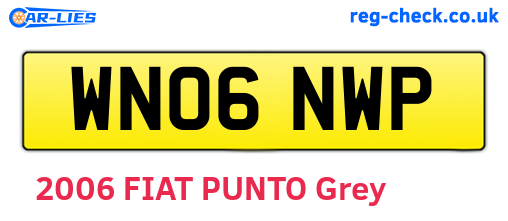 WN06NWP are the vehicle registration plates.
