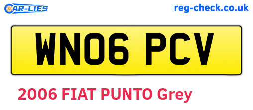 WN06PCV are the vehicle registration plates.