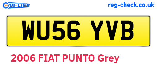WU56YVB are the vehicle registration plates.