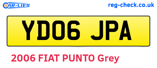 YD06JPA are the vehicle registration plates.