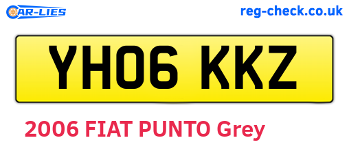 YH06KKZ are the vehicle registration plates.