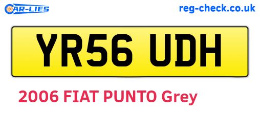 YR56UDH are the vehicle registration plates.