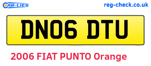 DN06DTU are the vehicle registration plates.