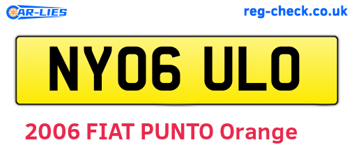 NY06ULO are the vehicle registration plates.