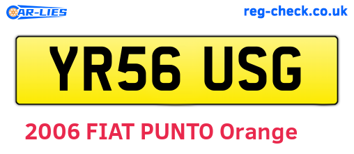 YR56USG are the vehicle registration plates.