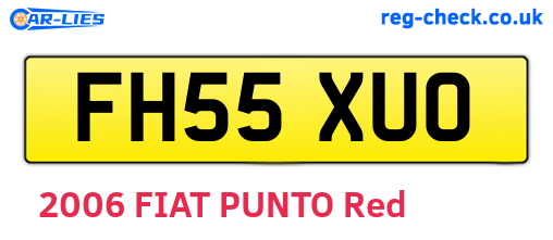 FH55XUO are the vehicle registration plates.