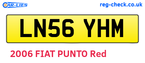 LN56YHM are the vehicle registration plates.