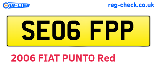SE06FPP are the vehicle registration plates.