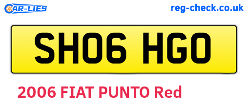 SH06HGO are the vehicle registration plates.