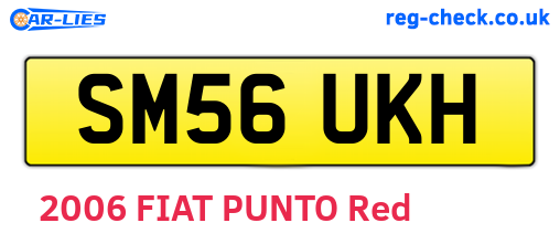 SM56UKH are the vehicle registration plates.