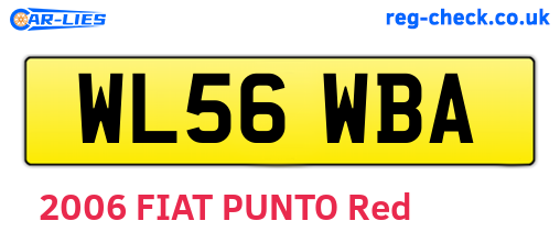 WL56WBA are the vehicle registration plates.