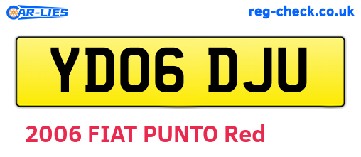 YD06DJU are the vehicle registration plates.