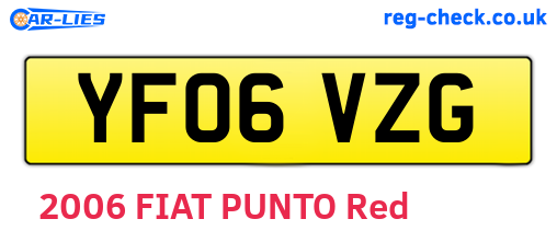 YF06VZG are the vehicle registration plates.