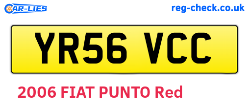 YR56VCC are the vehicle registration plates.