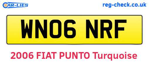 WN06NRF are the vehicle registration plates.