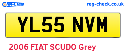 YL55NVM are the vehicle registration plates.