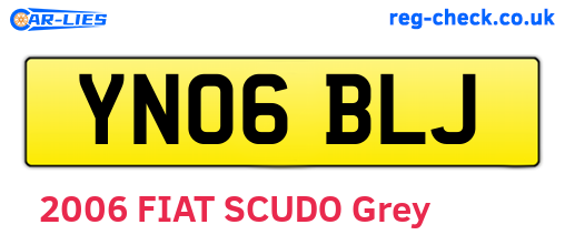 YN06BLJ are the vehicle registration plates.
