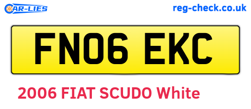 FN06EKC are the vehicle registration plates.
