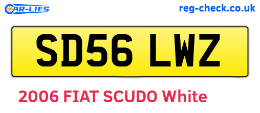 SD56LWZ are the vehicle registration plates.