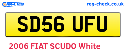 SD56UFU are the vehicle registration plates.