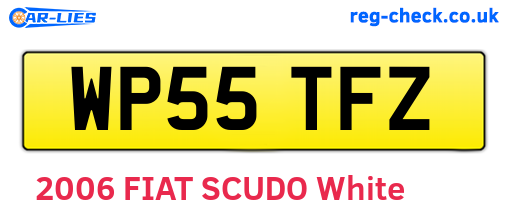 WP55TFZ are the vehicle registration plates.