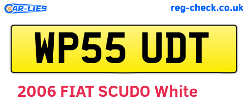 WP55UDT are the vehicle registration plates.