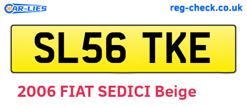 SL56TKE are the vehicle registration plates.