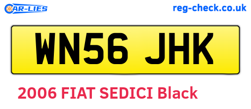 WN56JHK are the vehicle registration plates.