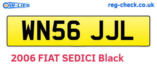 WN56JJL are the vehicle registration plates.