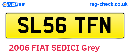 SL56TFN are the vehicle registration plates.