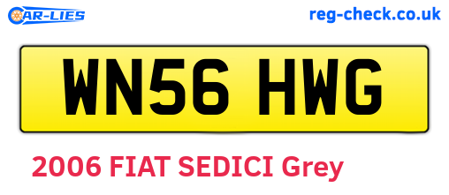 WN56HWG are the vehicle registration plates.