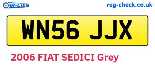 WN56JJX are the vehicle registration plates.