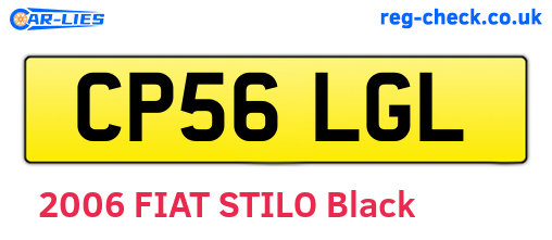 CP56LGL are the vehicle registration plates.